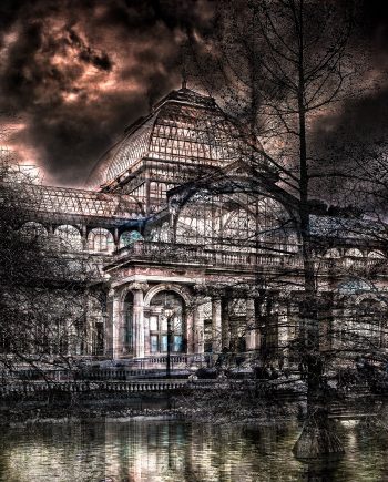 Atardecer en el Palacio de Cristal