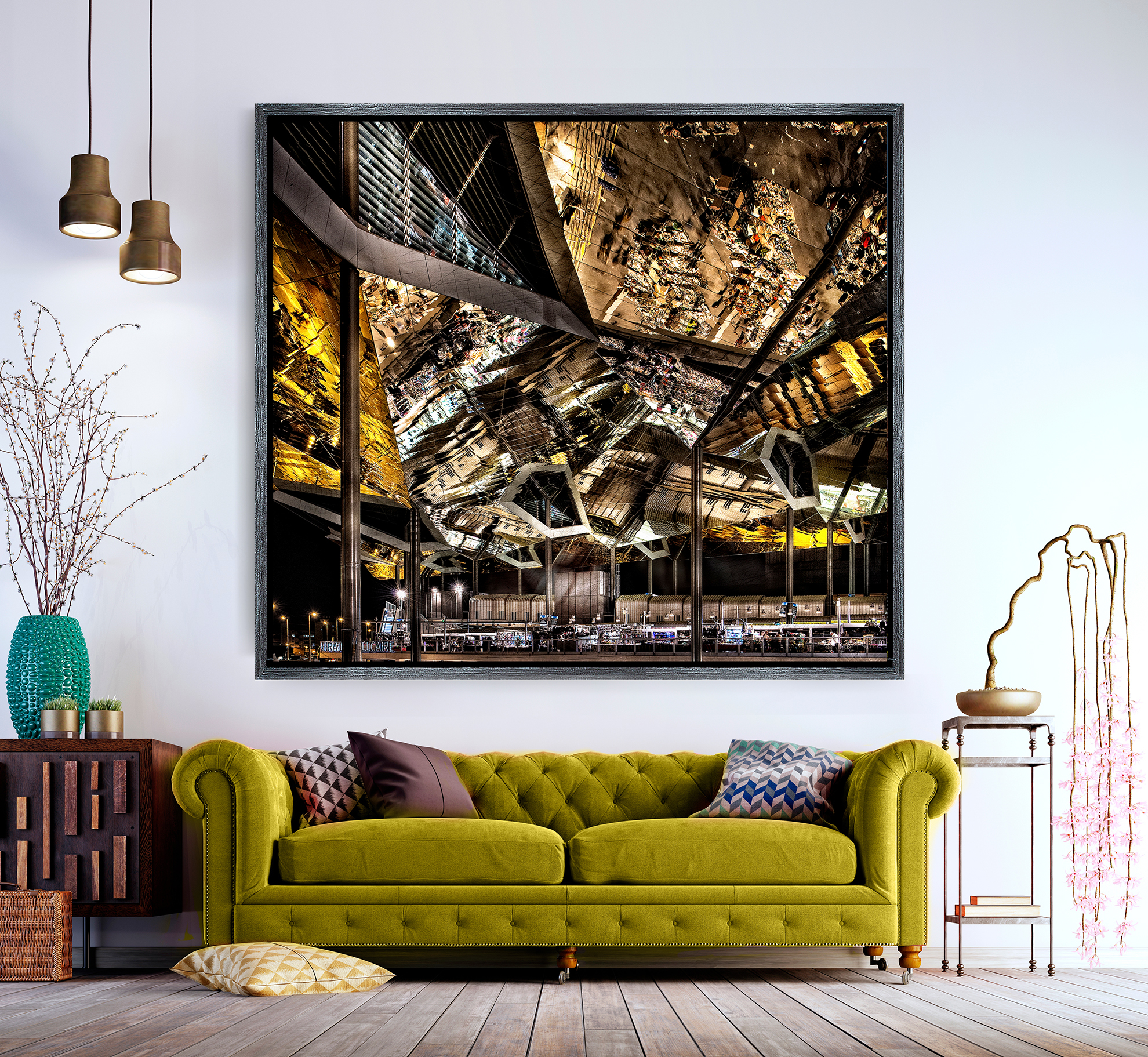 Reflejos del Mercat Dels Encants Vells -Barcelona